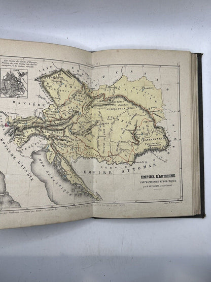 Antique Atlas of Europe Coloured Maps c.1880