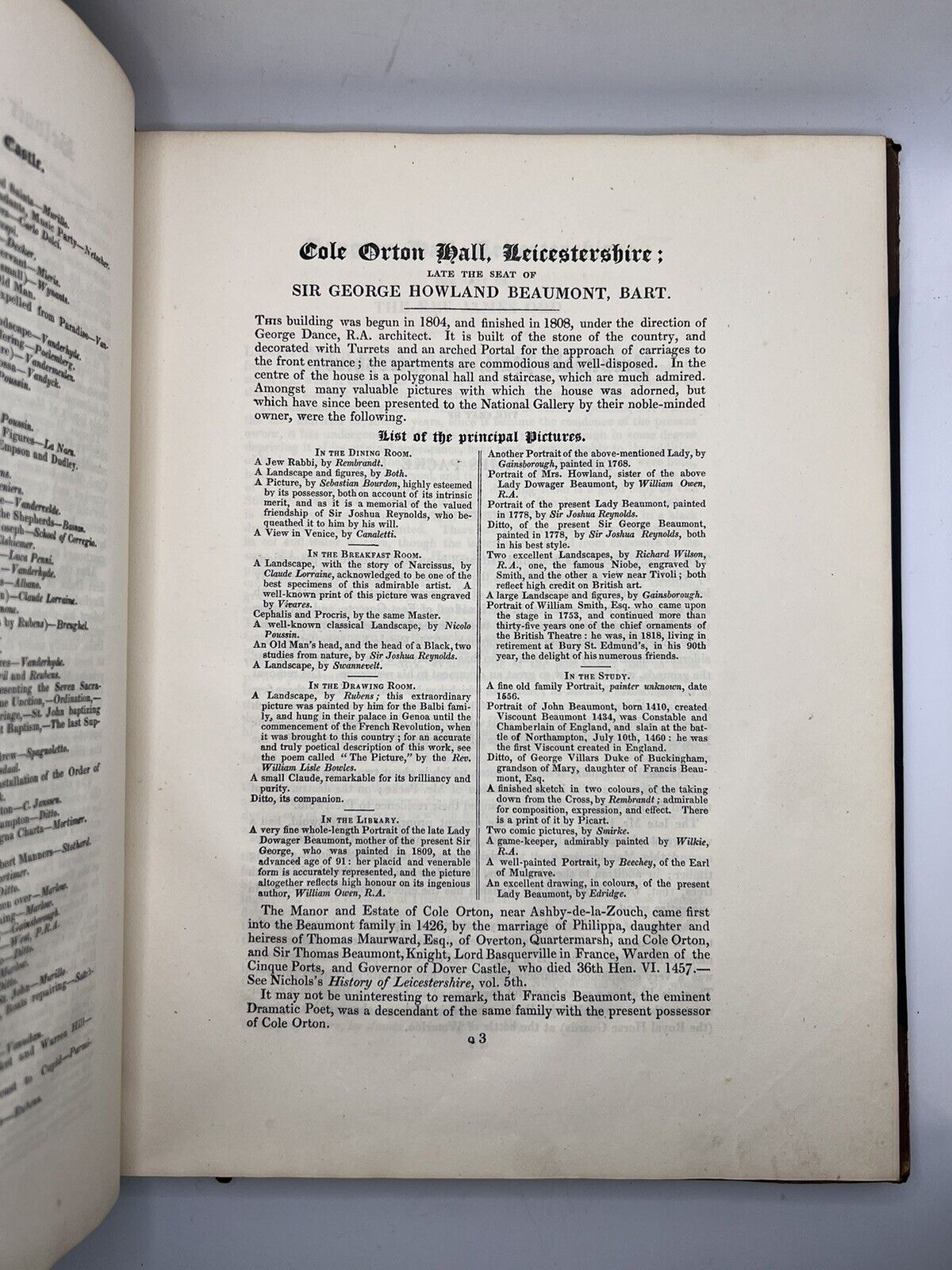 Jones' Views of the Seats, Mansions, Castles of Noblemen & Gentlemen 1829 First Edition