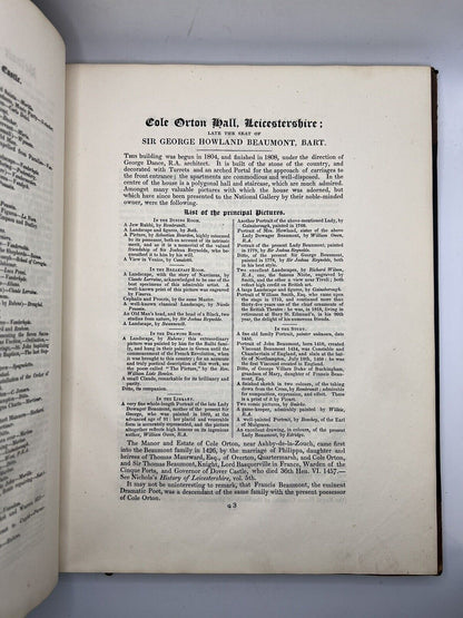 Jones' Views of the Seats, Mansions, Castles of Noblemen & Gentlemen 1829 First Edition