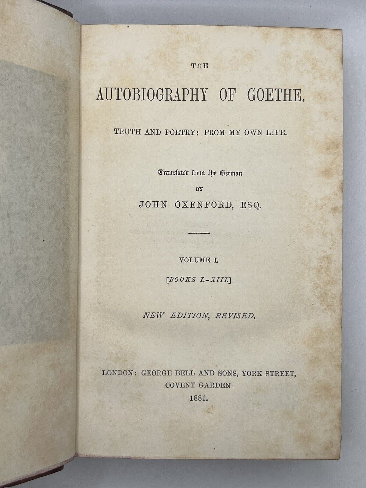 The Works of Johann von Goethe into English 1880