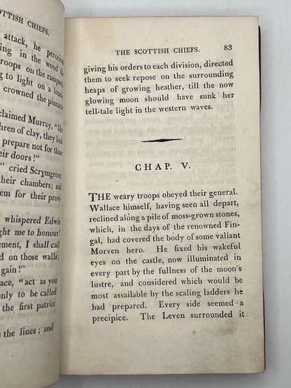 The Scottish Chiefs, a Romance by Jane Porter 1810 First Edition