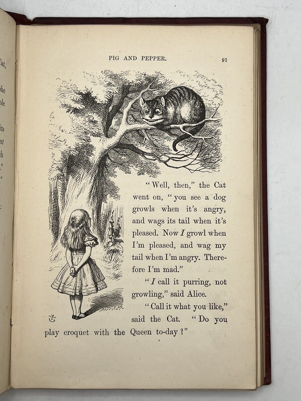 Alice in Wonderland by Lewis Carroll 1867 First Edition