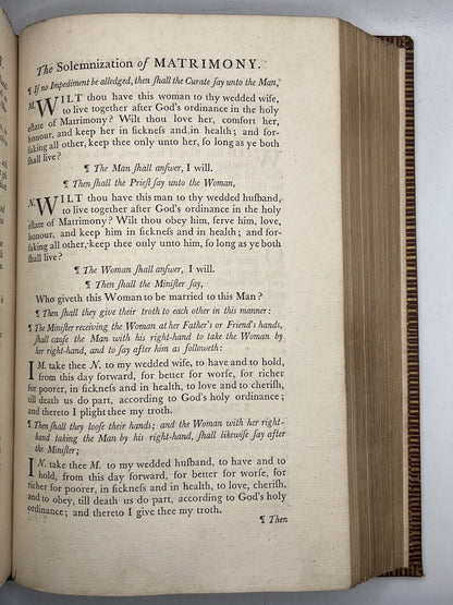 The Book of Common Prayer 1762 John Baskerville