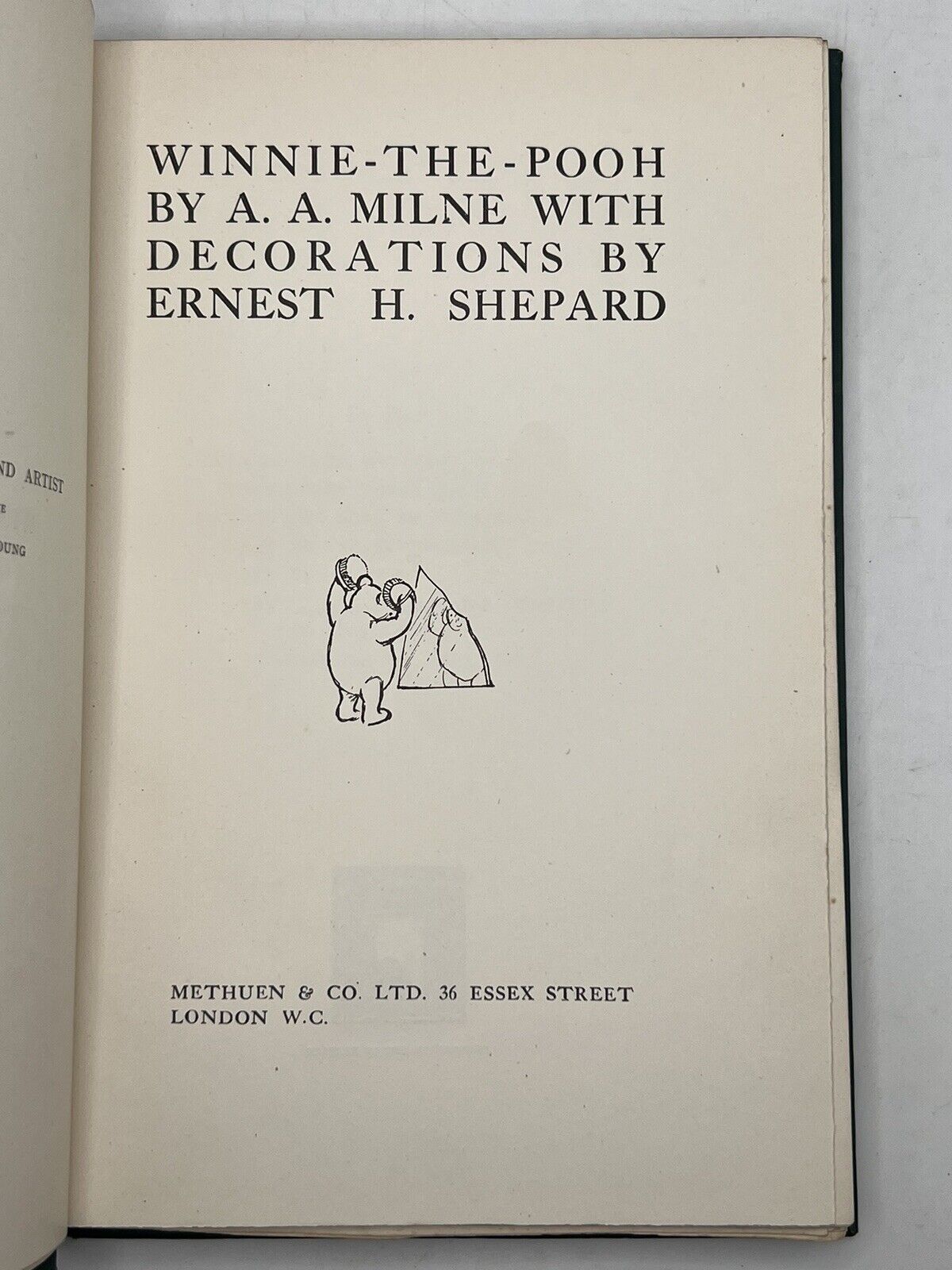 Winnie the Pooh by A. A. Milne 1926 First Edition First Impression with Original Dust Jacket