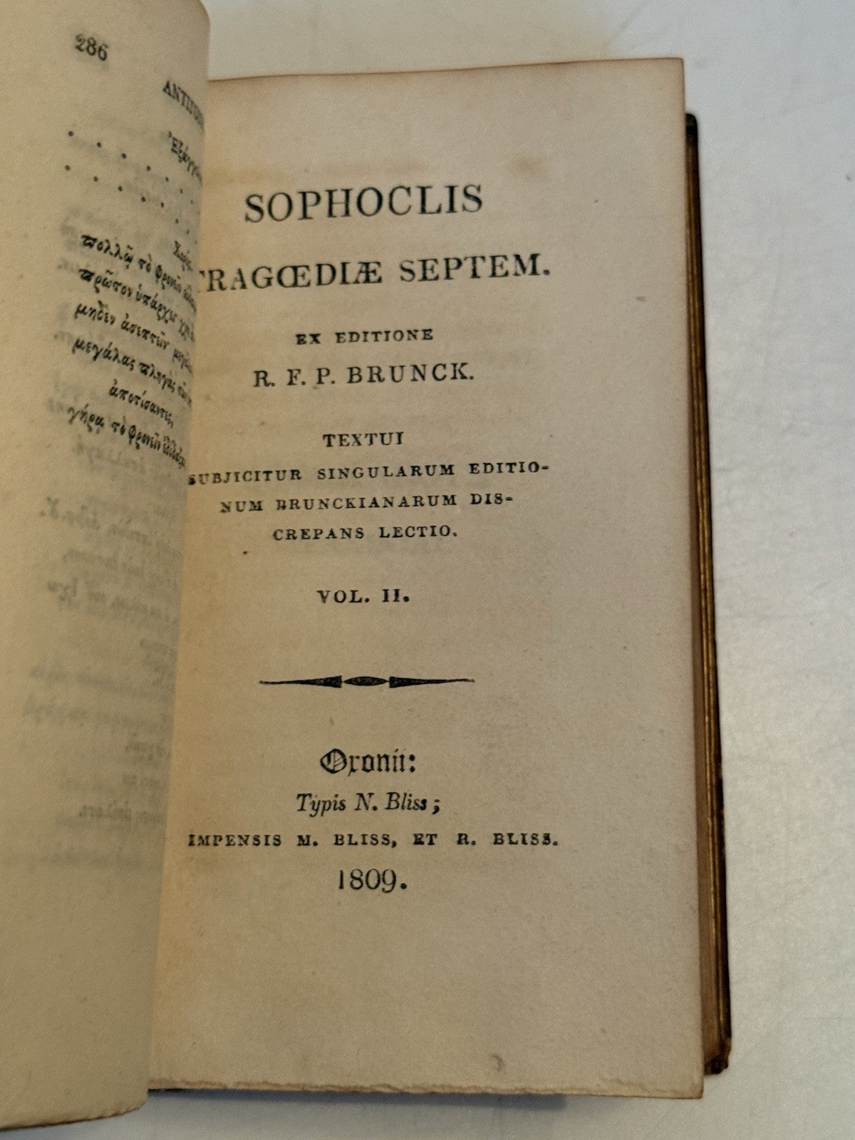 The Seven Tragedies of Sophocles 1809