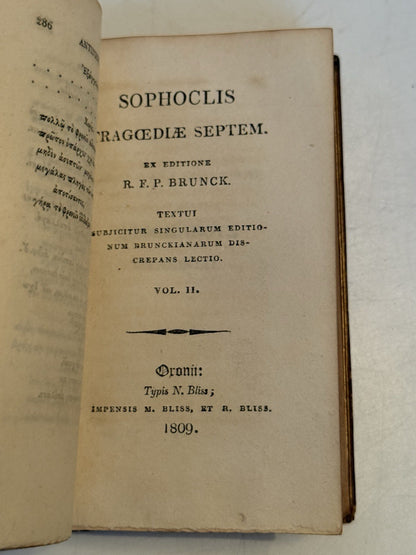The Seven Tragedies of Sophocles 1809