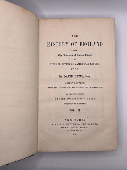 The History of England by David Hume 1862