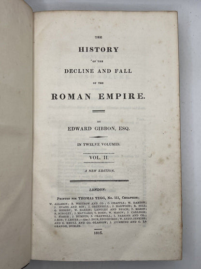 The Decline and Fall of the Roman Empire by Edward Gibbon 1816