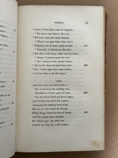 Select Poems by Lord Byron 1823; Childe Harold 1st ed.