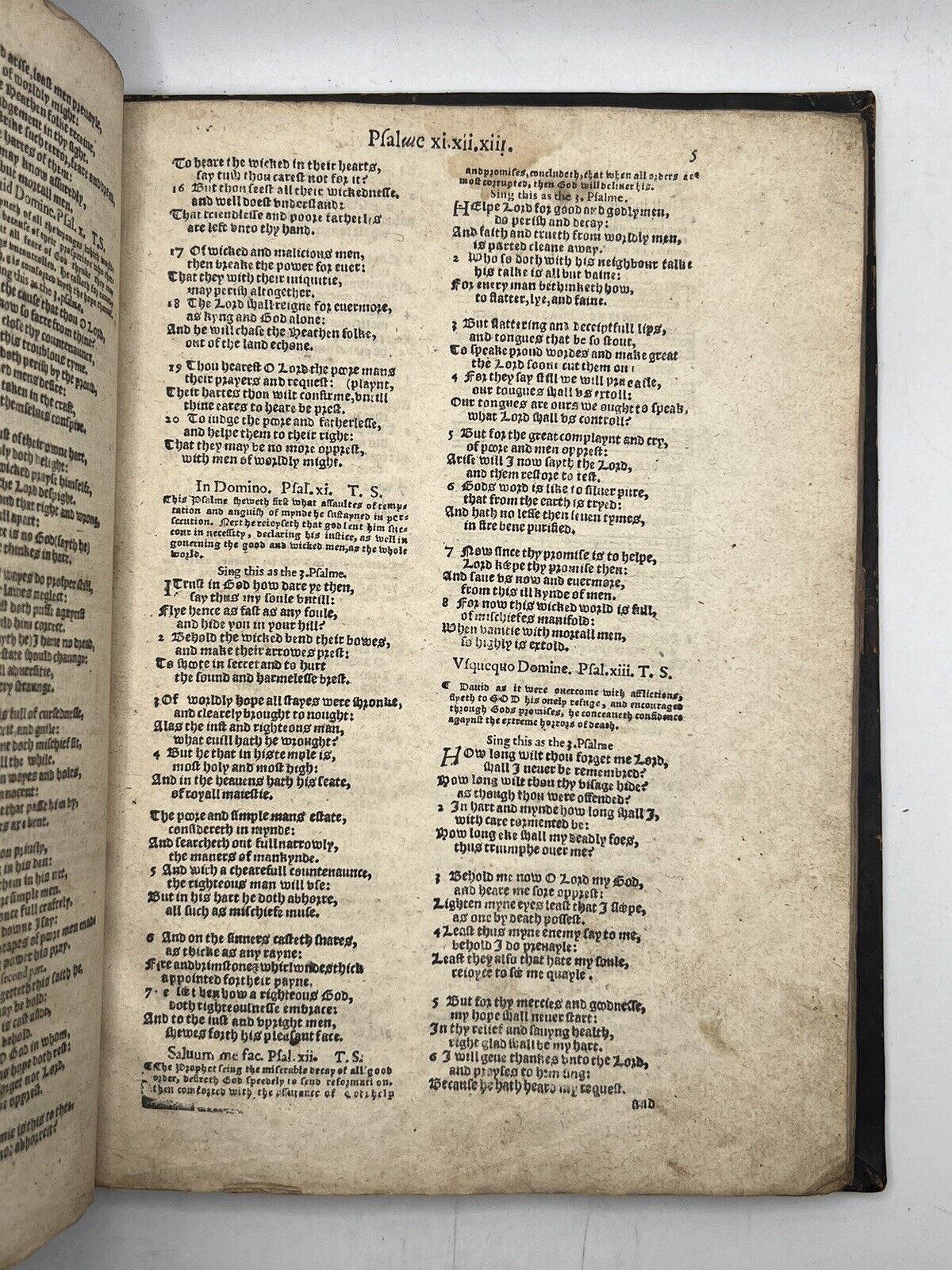 The Whole Book of Psalms 1605 Contemporary Marginalia and Music