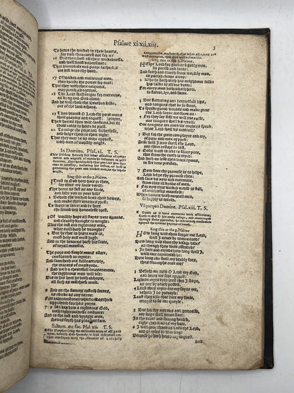 The Whole Book of Psalms 1605 Contemporary Marginalia and Music