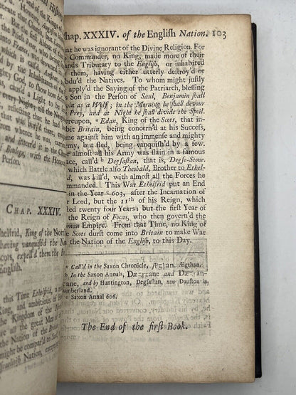 The Ecclesiastical History of the English Nation by the Venerable Bede 1723