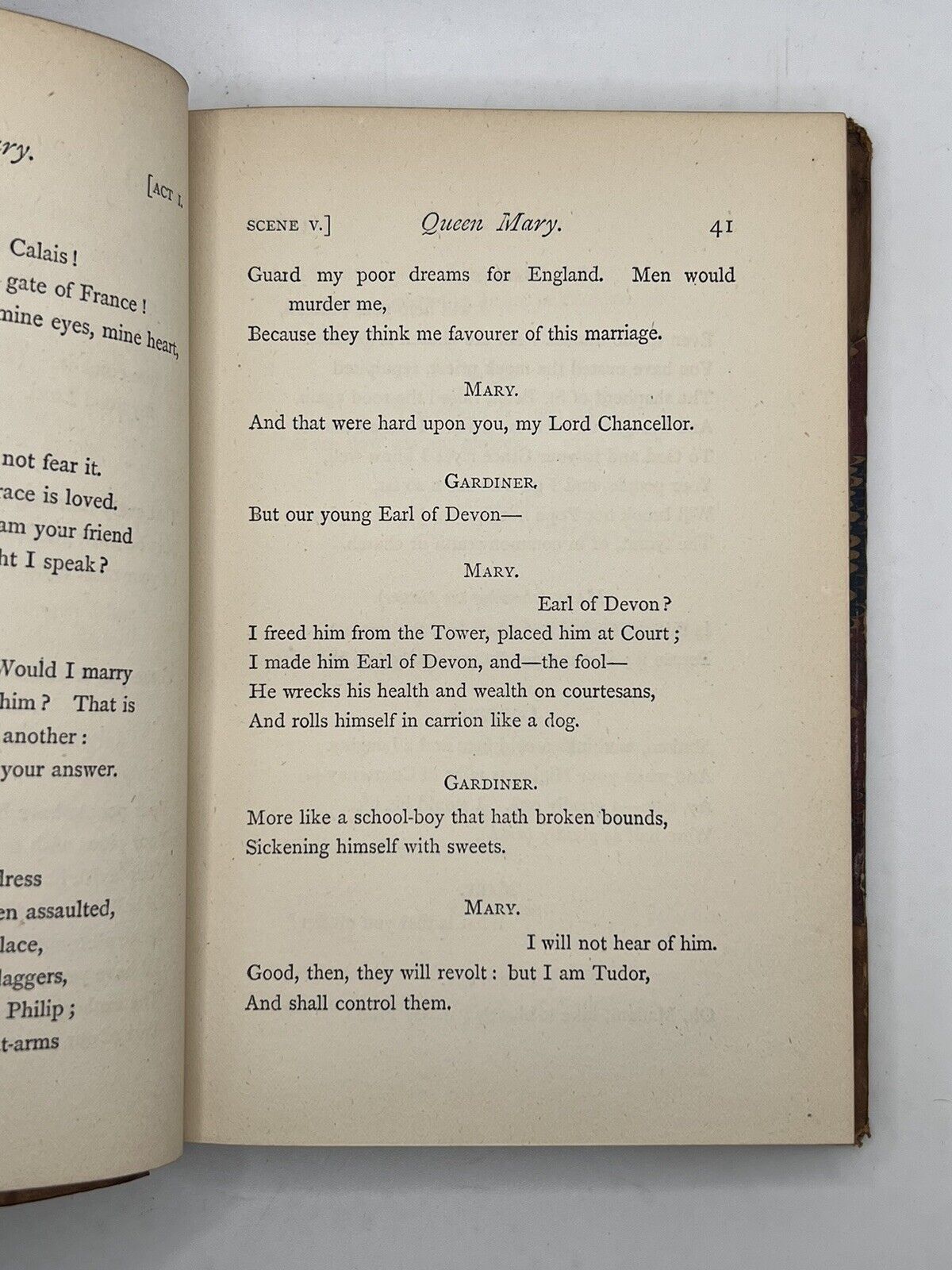 Queen Mary, A Drama by Alfred Tennyson 1875 Occult Provenance