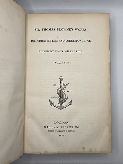 The Works of Sir Thomas Browne 1836