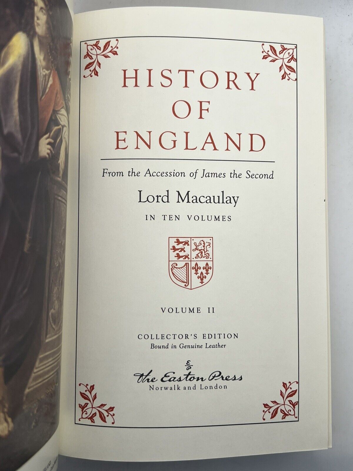 The History of England by Lord Macaulay 1993 Easton Press