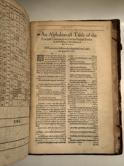 Walter Raleigh's History of the World 1614 (ie 1628) Fourth Edition