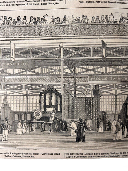 A Panorama of the Great Exhibition of 1851 from the Illustrated London News