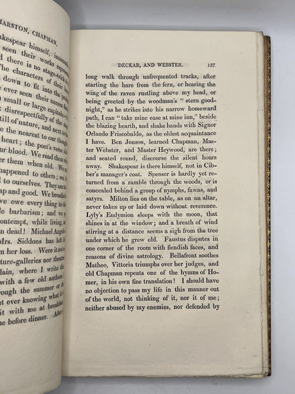 Lectures on Dramatic Literature by William Hazlitt 1820 First Edition