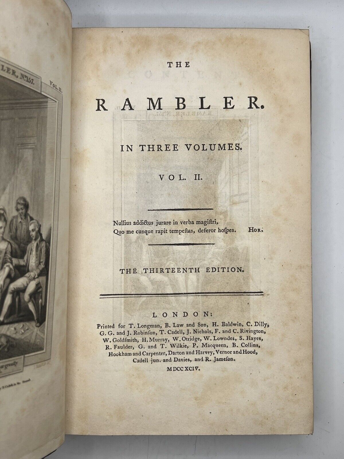 The Rambler by Samuel Johnson 1794