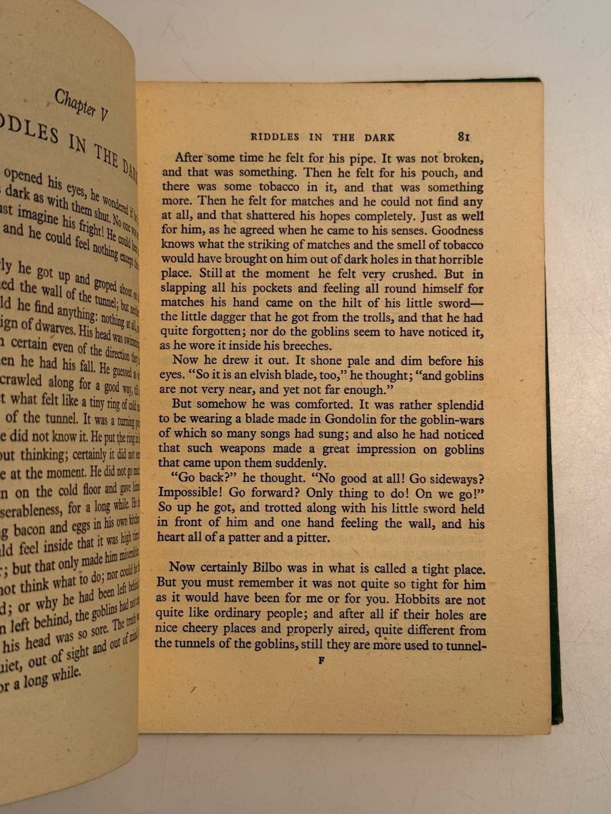 The Hobbit by J.R.R. Tolkien 1942 First Edition Third Impression