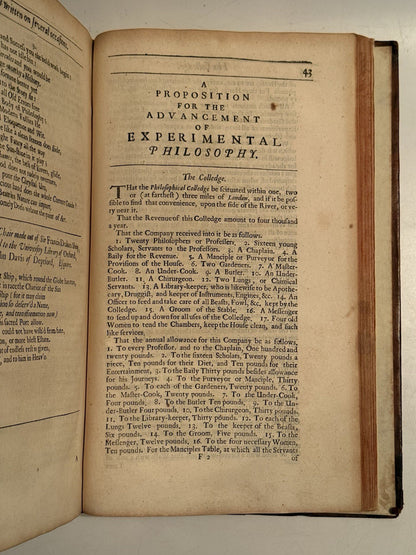 The Works of Abraham Cowley 1674-1689