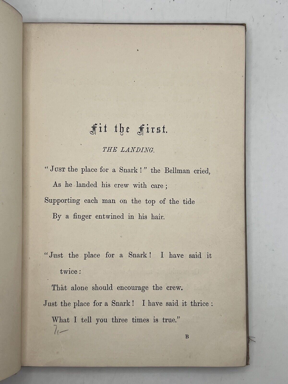 The Hunting of the Snark by Lewis Carroll 1876 First Edition Original Cloth