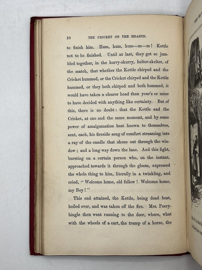 The Cricket on the Hearth by Charles Dickens 1846 First Edition Original Cloth