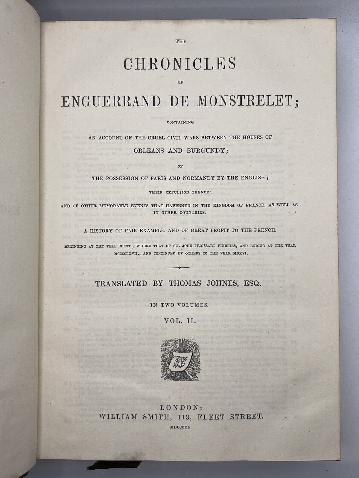 Monstrelet's Chronicles 1840