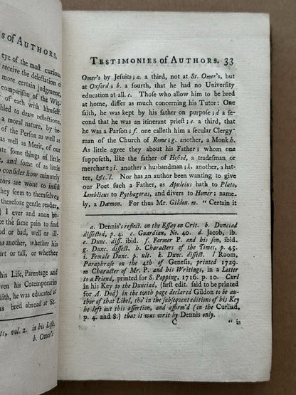 The Dunciad by Alexander Pope 1732