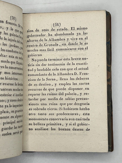 Tales of The Alhambra by Washington Irving 1833 FIRST SPANISH EDITION