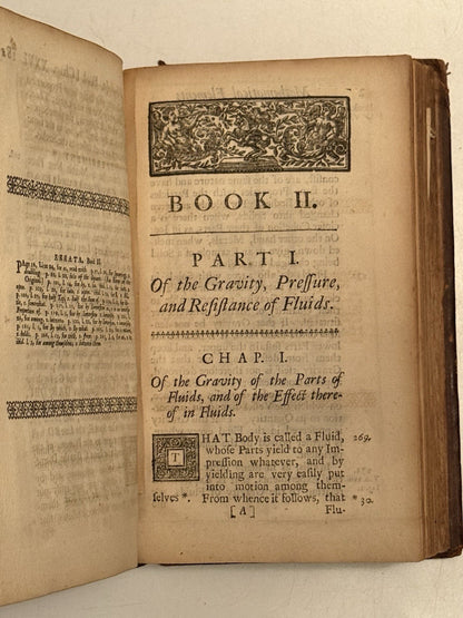 Gravesande on Isaac Newton's Principia Mathematica 1720 First Edition