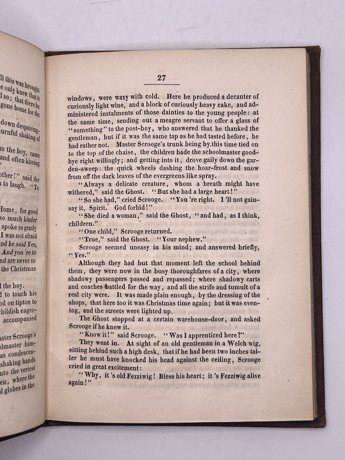 A Christmas Carol - Charles Dickens 1843 Tauchnitz First Edition in Original Cloth