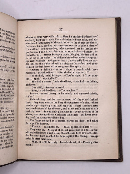 A Christmas Carol - Charles Dickens 1843 Tauchnitz First Edition in Original Cloth