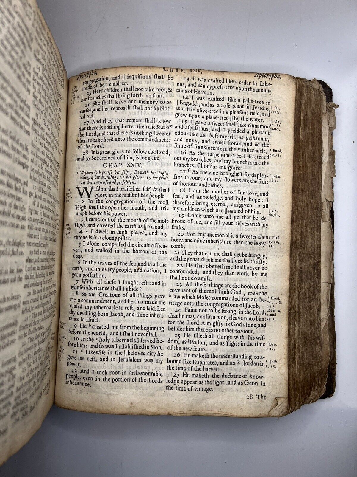 Antique King James Bible 1670; Cambridge Hayes Bible