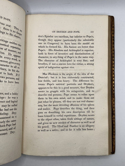 Lectures on the English Poets by William Hazlitt 1818 First Edition