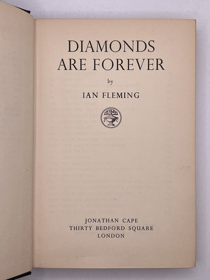 Diamonds are Forever by Ian Fleming 1956 First Edition First Impression