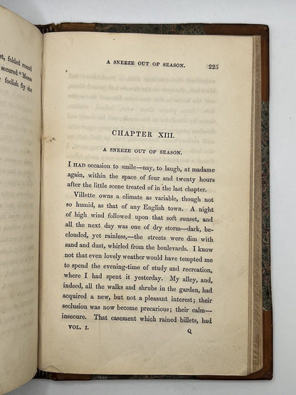 Villette by Charlotte Bronte 1853 First Edition