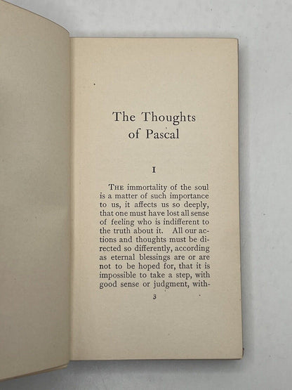 Selections from the Thoughts of Blaise Pascal 1902