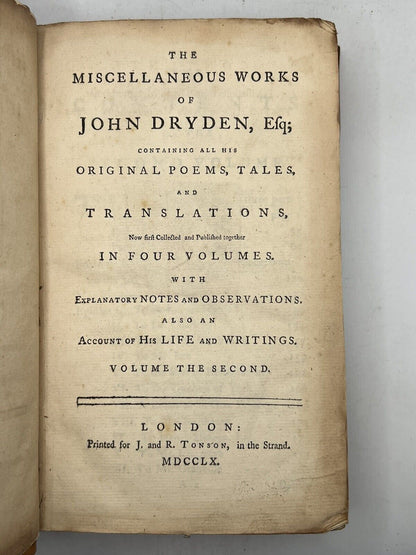 The Works of John Dryden 1760