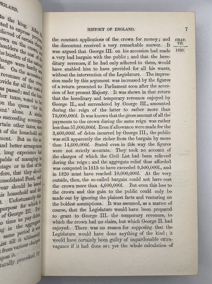 Walpole's History of England from 1815-1878