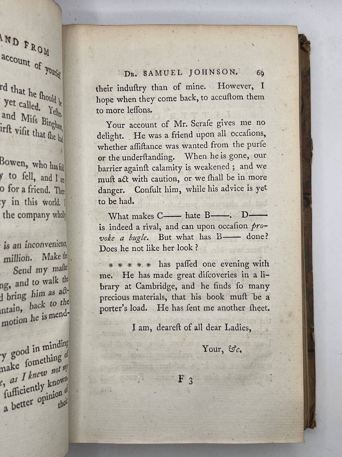 The Letters of Samuel Johnson 1788