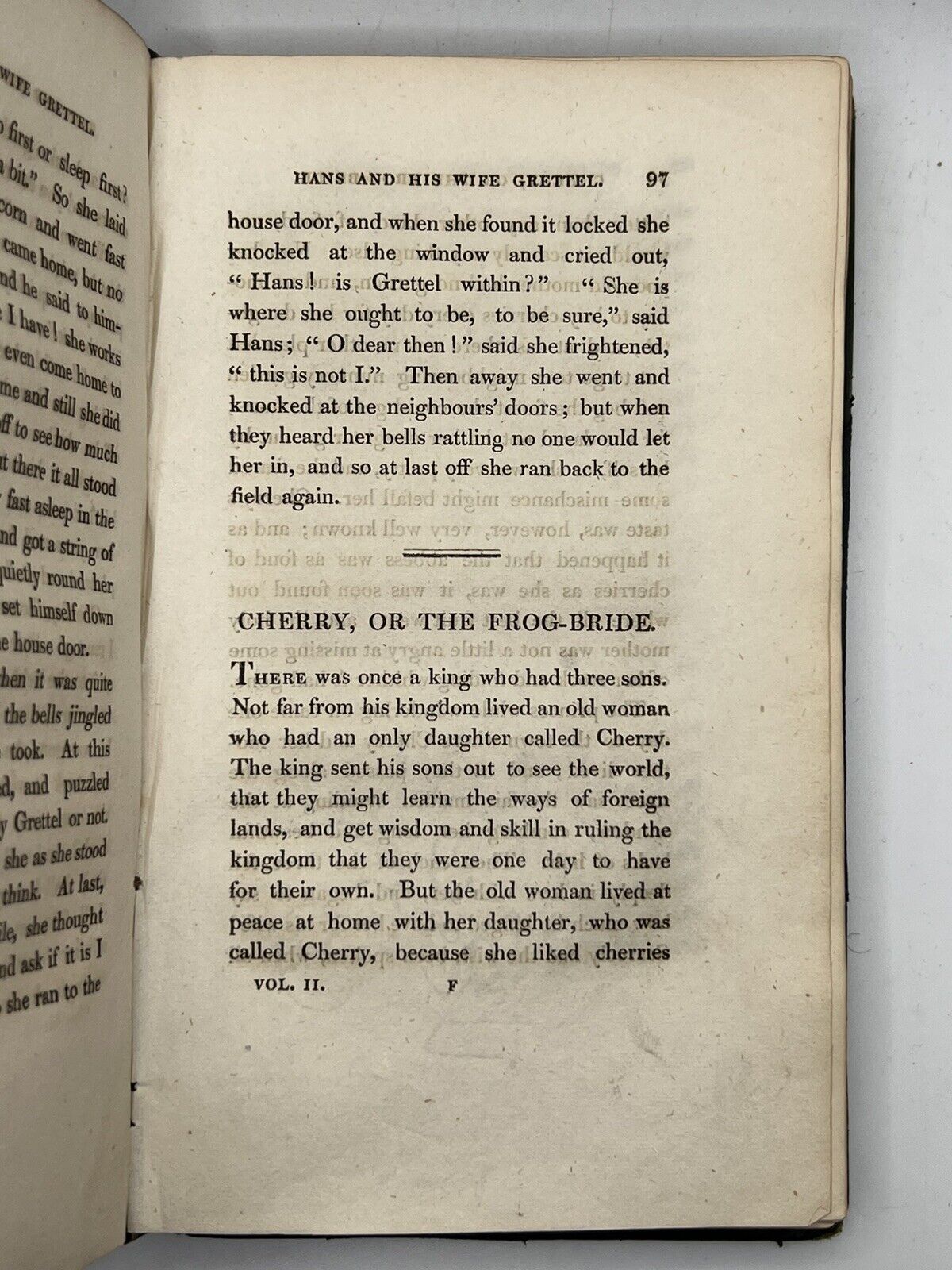 Grimm's Fairy Tales 1826 First Edition in English