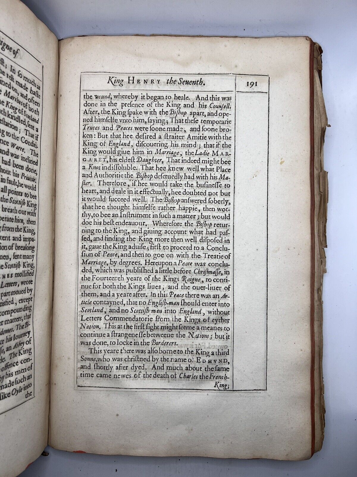 The Historie of King Henry the Seventh by Francis Bacon 1622 First Edition