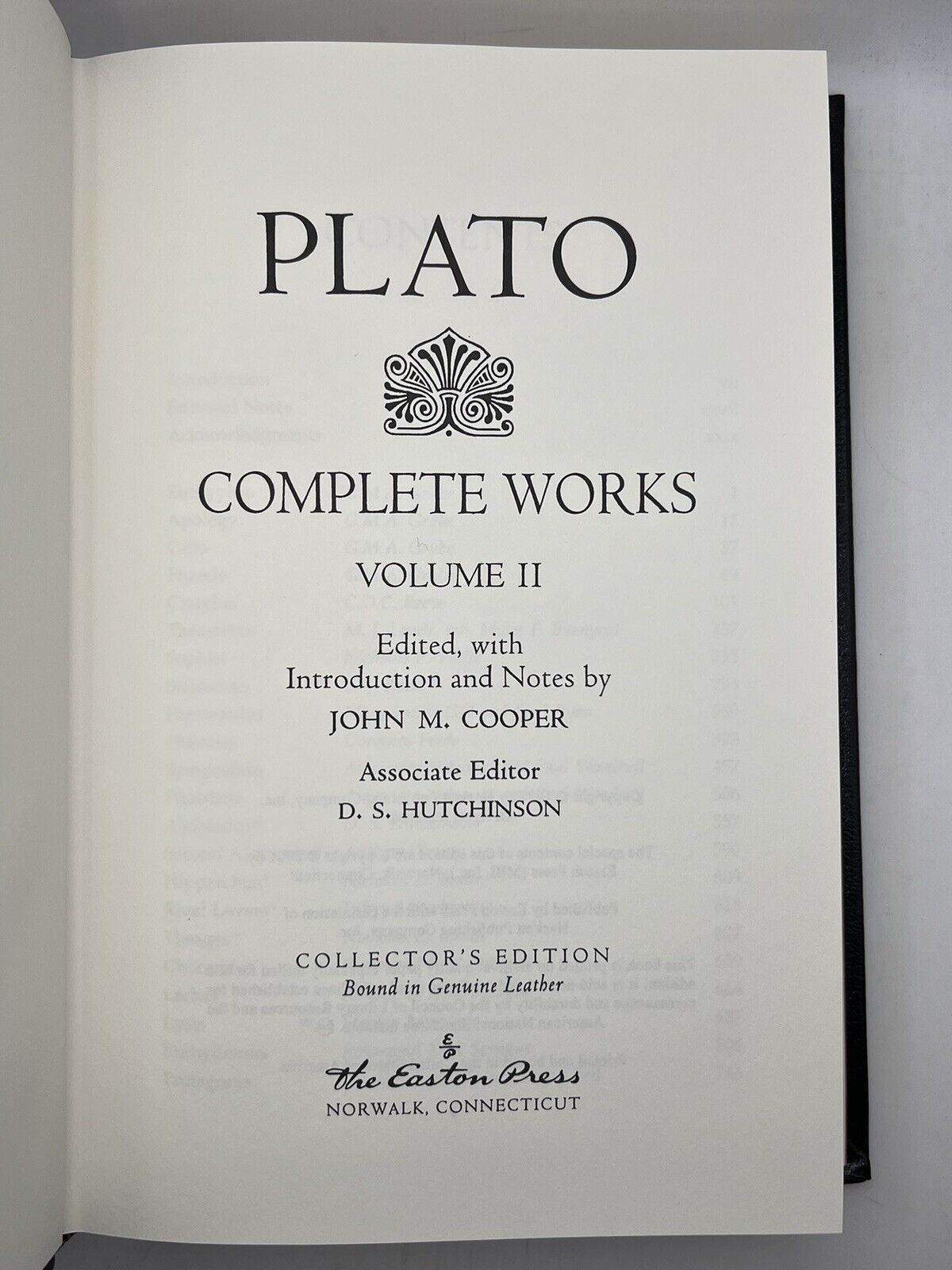 The Complete Works of Plato - Easton Press 2001