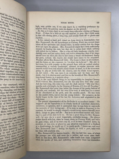 Bleak House by Charles Dickens 1853 First Edition First Impression