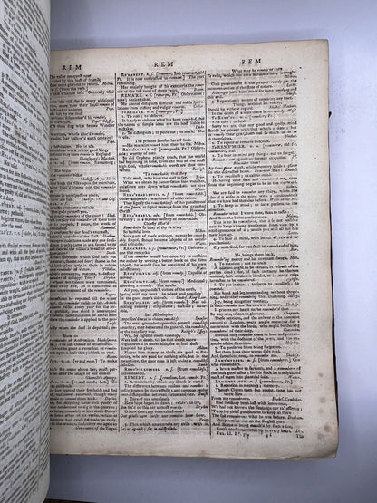 A Dictionary of the English Language by Samuel Johnson 1786