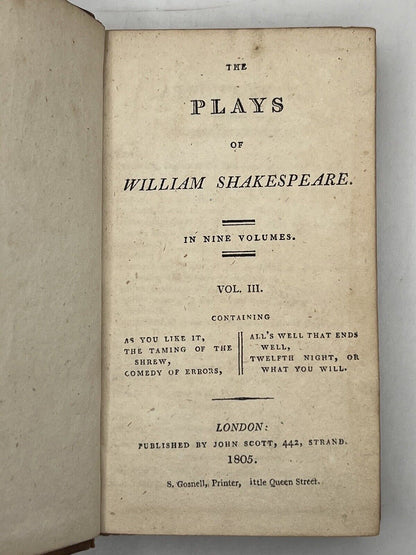 The Plays of William Shakespeare 1805