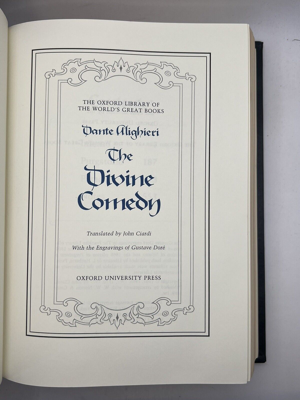 The Divine Comedy by Dante Franklin Library Oxford University Press 1985