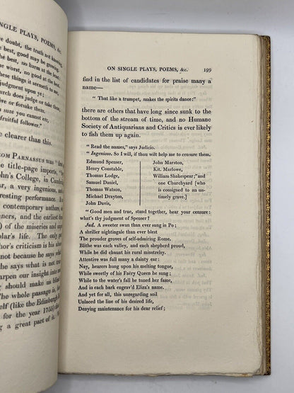 Lectures on Dramatic Literature by William Hazlitt 1820 First Edition