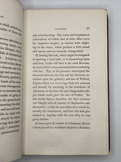 Ivanhoe by Sir Walter Scott 1820 First Edition First Impression